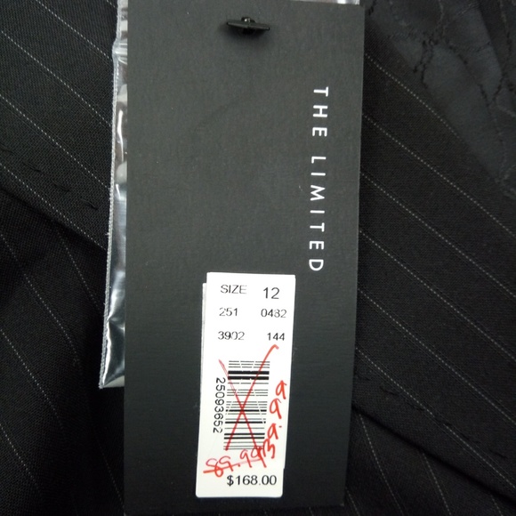 *SOLD* The Limited Luxe Blazer Women Size 12 Black NWT - Picture 3 of 7